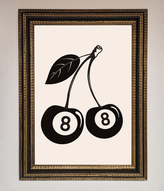 8 Ball Cherries Framed Wall Art-10
