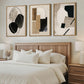 Framed Abstract Canvas Wall Art 36x24 Neutral Palette-2