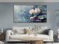 Elegant Floral Lotus Canvas Wall Art 40x20 Framed Canvas-4