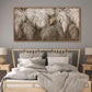 Professional Neutral Canvas Wall Art 24x48 Framed-2