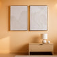 Framed Neutral Abstract Canvas Wall Art 28X40 Inches-0