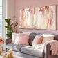 Pink Abstract Canvas Modern Wall Art 20x40 Inches Framed-1
