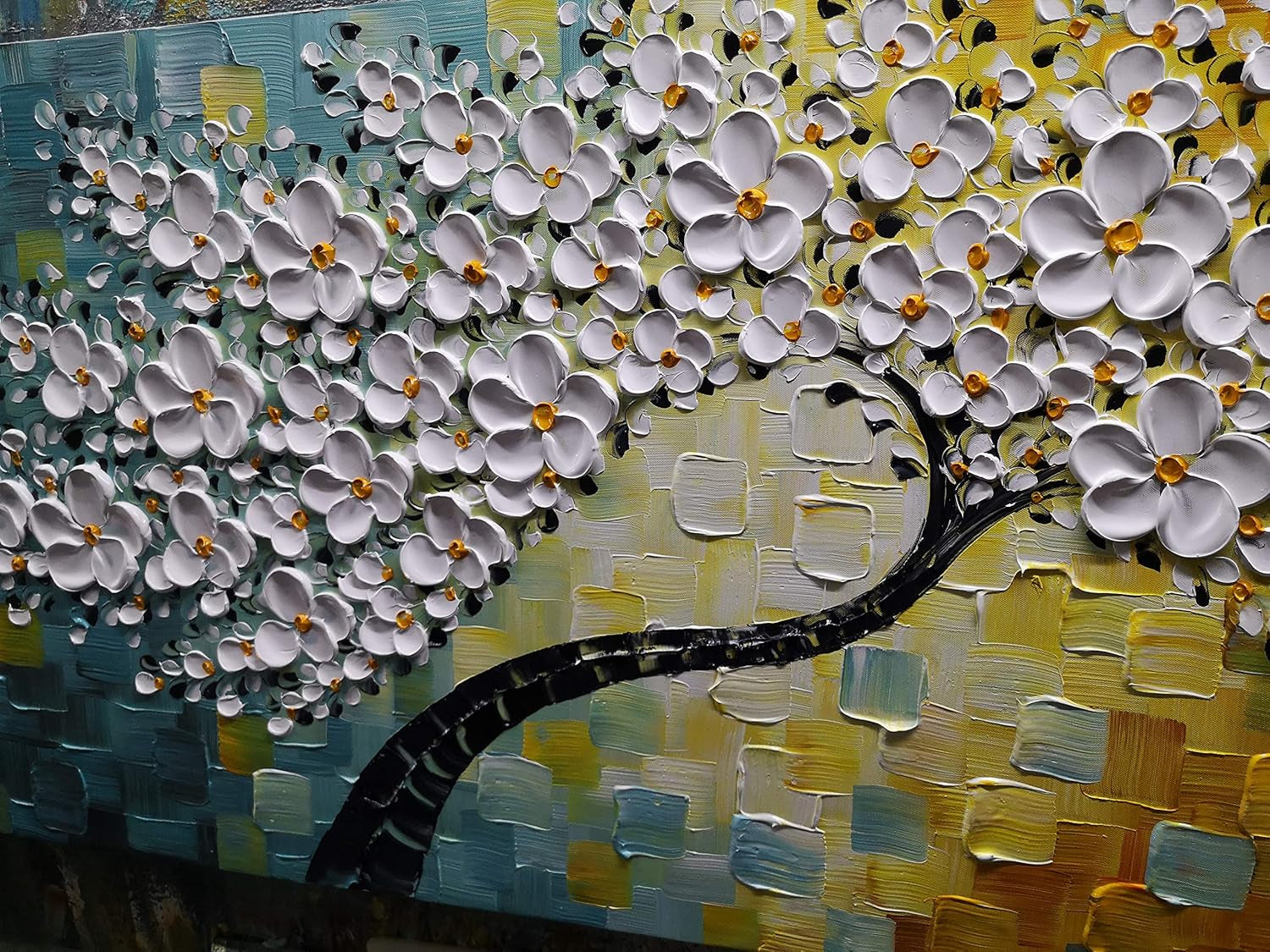Hand Painted Oil Canvas Painting 24x60 Framed Wall Art-3