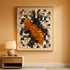 Orange White Mosaic Wall Art Dimensions 27.6x39.4in-0