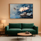 Elegant Floral Lotus Canvas Wall Art 40x20 Framed Canvas-0