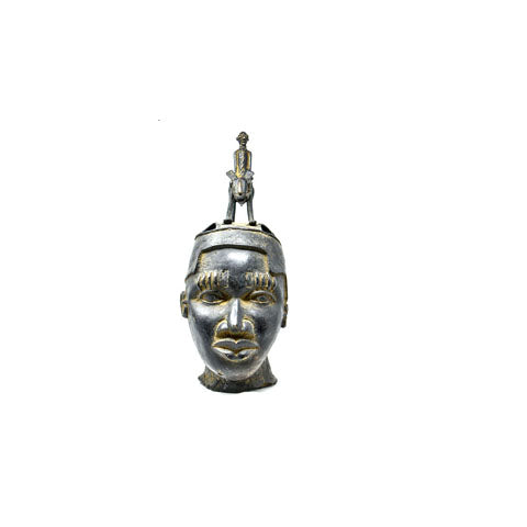 Benin Bronze Royal Head-1