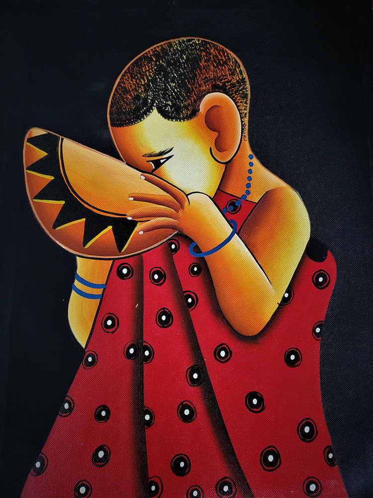 Calabash Child Painting 03 Unframed-0
