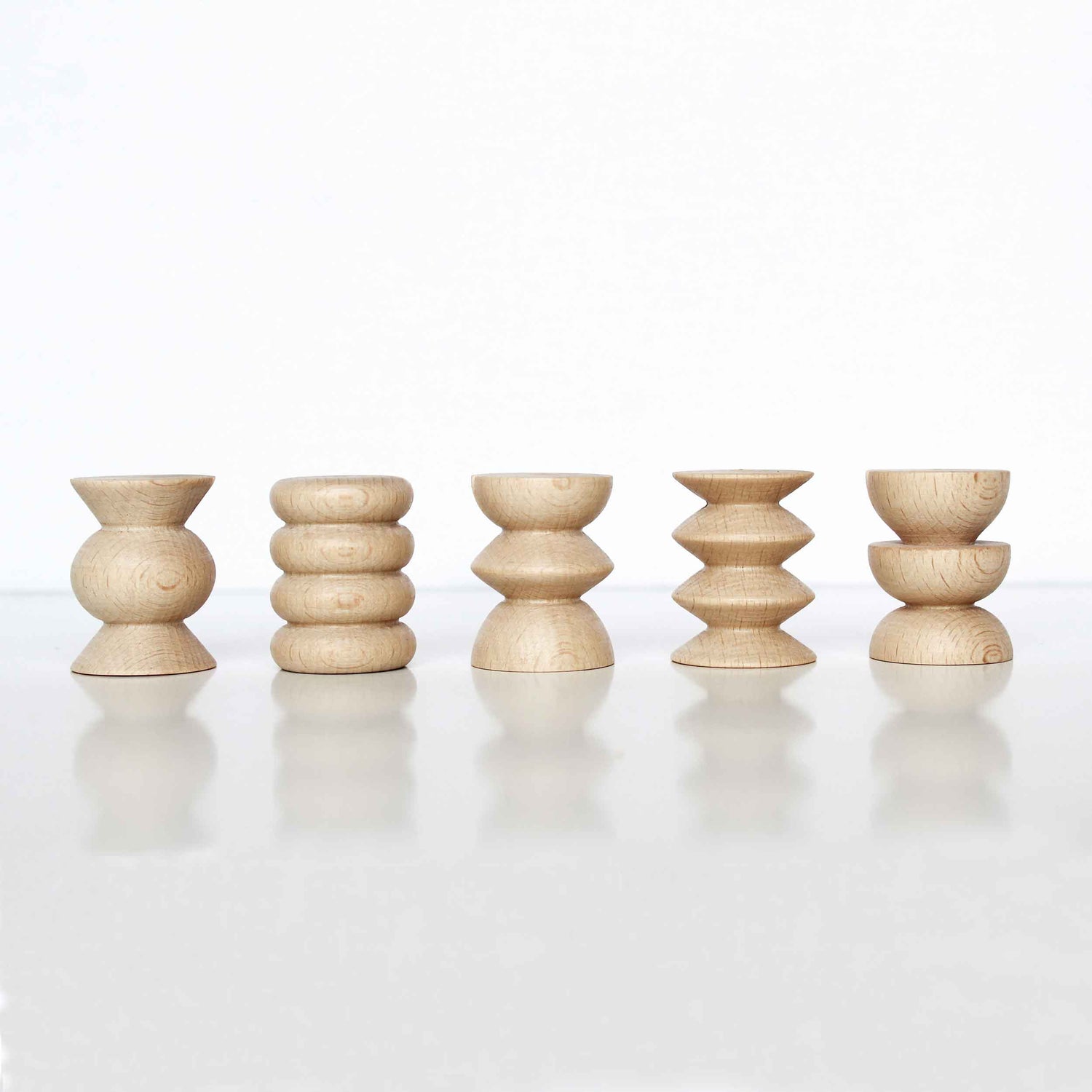 Totem Wooden Picture / Postcard Stand -  Set of 5 Short-1