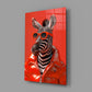Zebra Art on Canvas Glass Wall Art-1