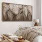 Professional Neutral Canvas Wall Art 24x48 Framed-3