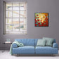 Framed Dragonfly Floral Impressionist Canvas Wall Art-2