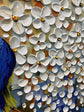 Oil Painting 24x48 Inch Peacock Feathered Canvas Framed-3
