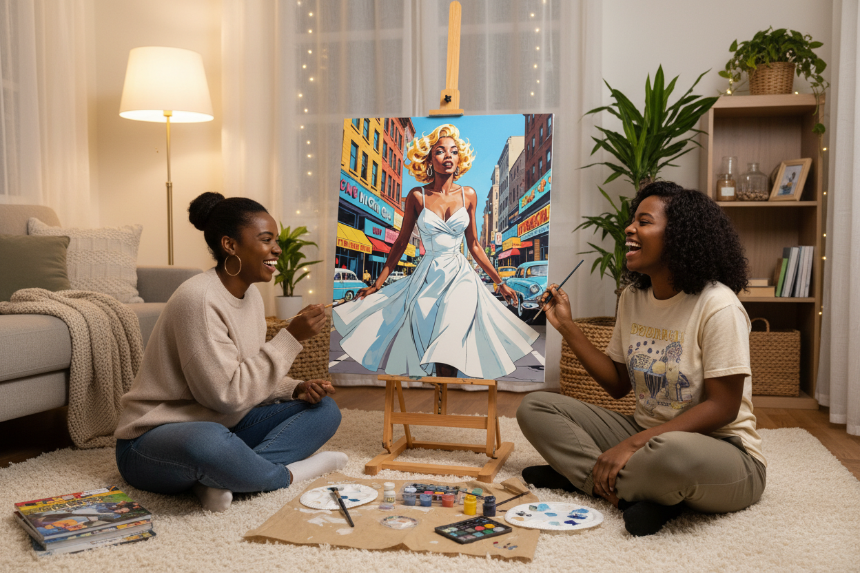 Marilyn, Anew - Two Women Painting Together