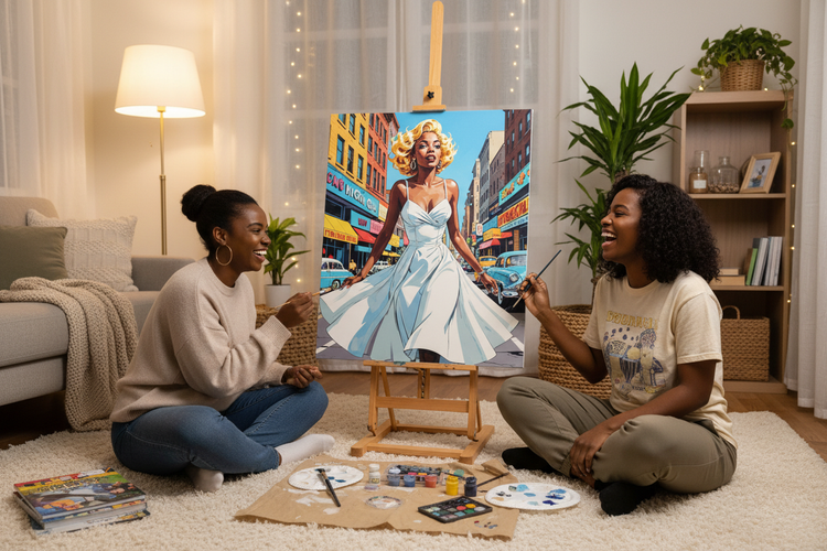 Marilyn, Anew - Two Women Painting Together