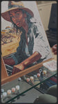 Beauty on Safari - Framed Paint by Number Kit - moderate difficulty