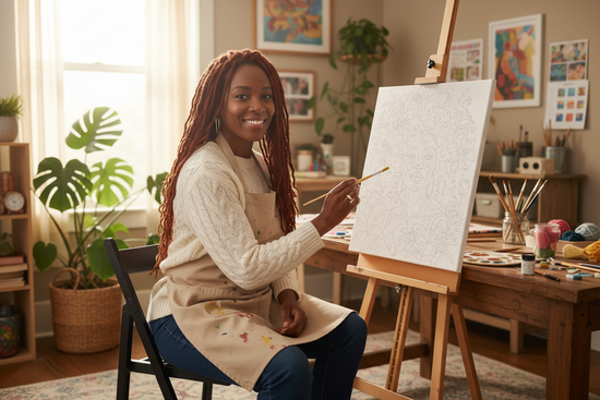 Where Lilies Grow - craft room painting